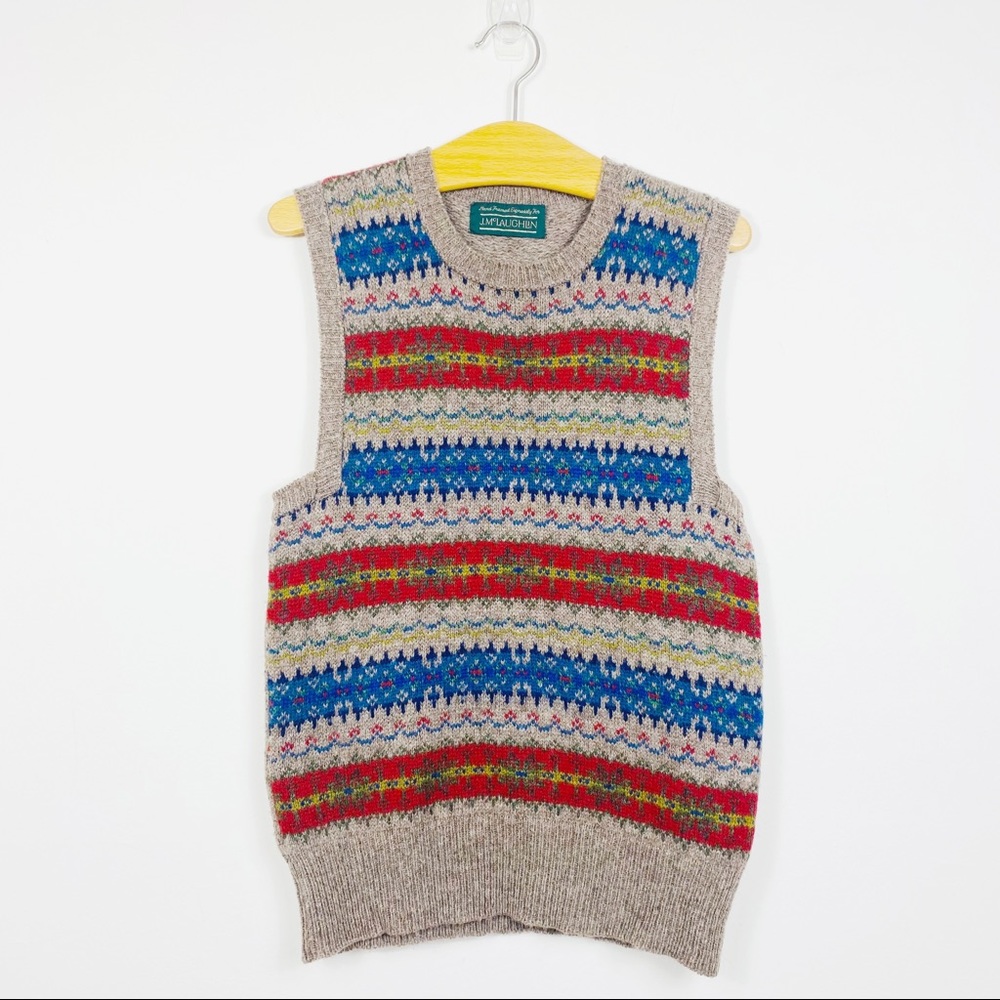 J. McLaughlin 100 % wool Vintage Vest Size Small